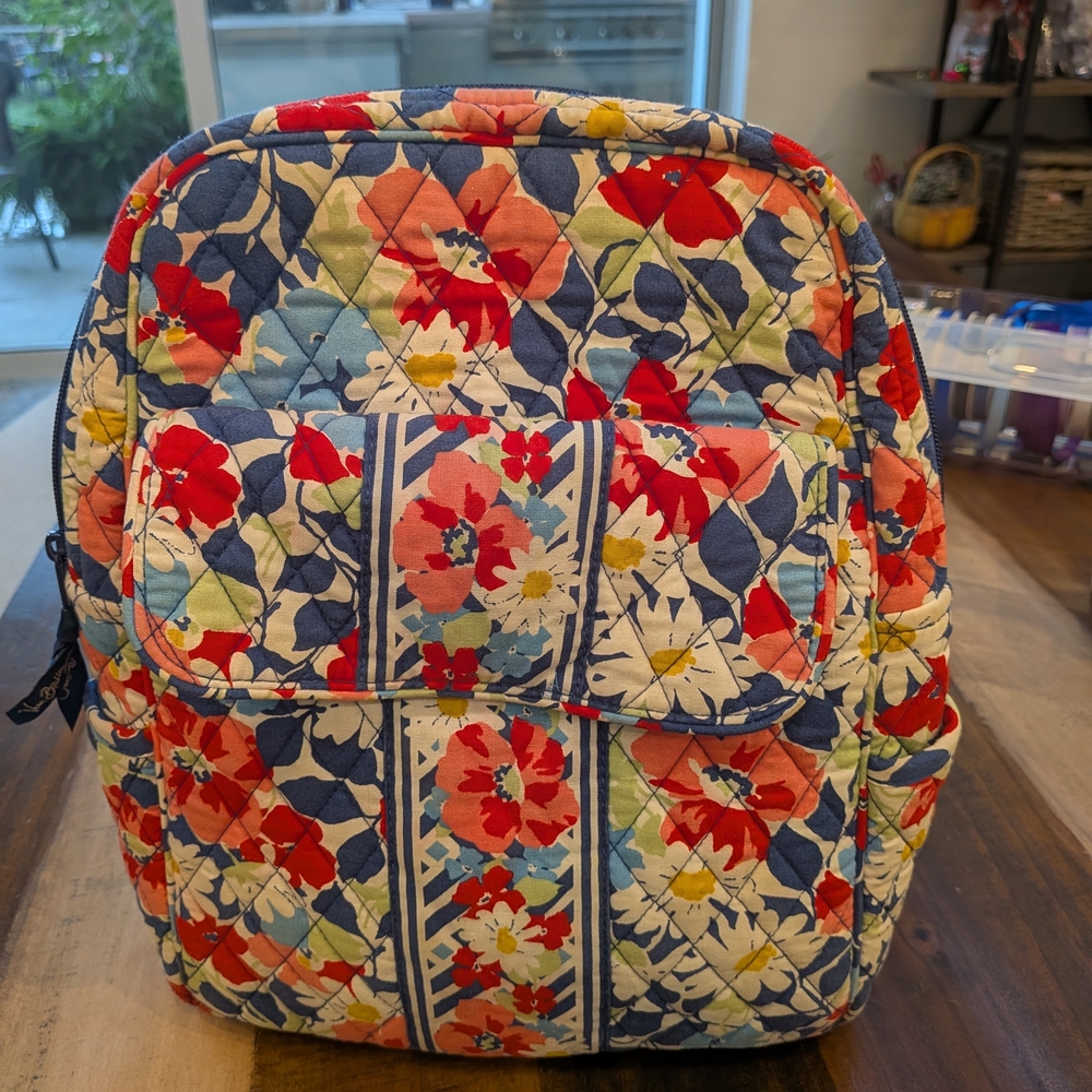 Vera Bradley Summer Cottage Quilted Backpack